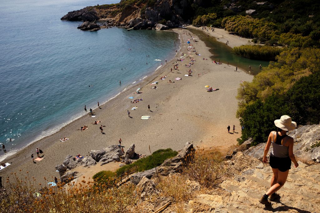 Kreta Wandern Griechenland Strand Preveli Sommer