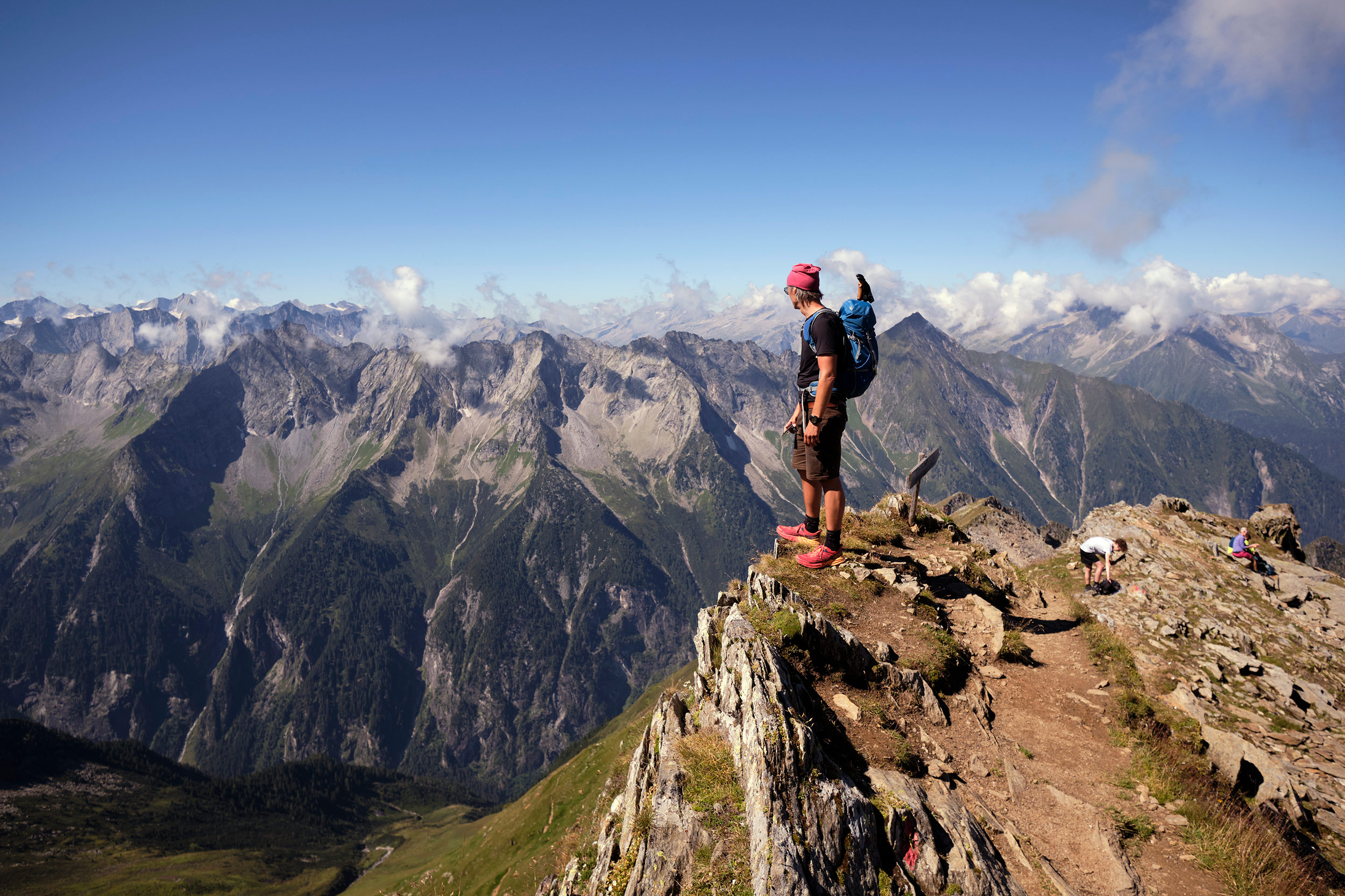 Ahornspitze Hiking Gipfel Zillertal Austria Summit